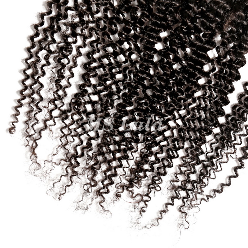 Virgin Human Hair Kinky Curly 13x4 13x6 Transparent Lace Frontal - 图片 9